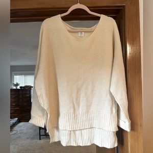 Size Large Oversized Cream Sweater